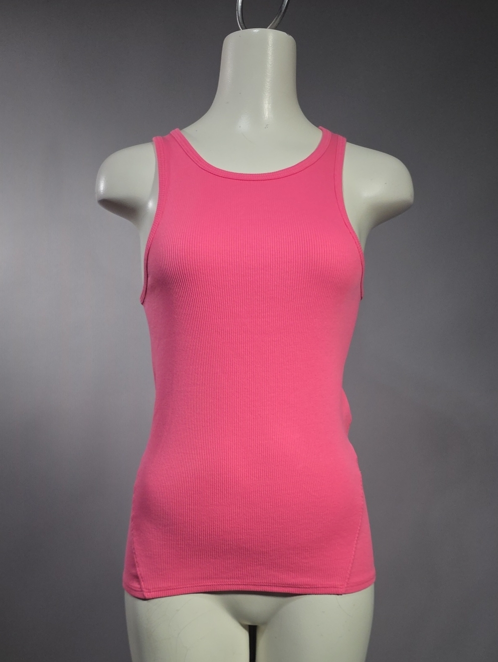 rag & bone Pink Ribbed Crewneck Tank R1
